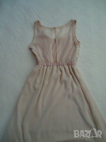 рокля с дантела и тюлен гръб, снимка 2 - Рокли - 21773394