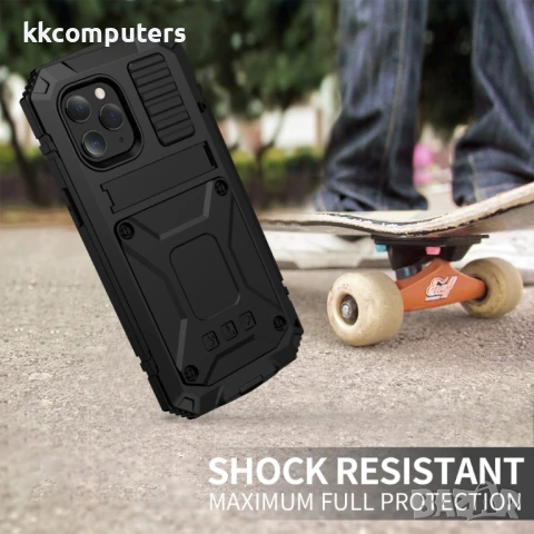 Apple iPhone 12 Pro Max R-JUST Влагоустойчив Удароустойчив Калъф и Протектор Зашита 360 Градуса, снимка 6 - Калъфи, кейсове - 51121645