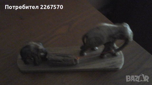 украса дървен слон