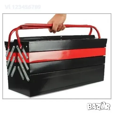 Метален куфар за инструменти тип акордеон, Mar-Pol, снимка 2 - Куфари с инструменти - 51470482