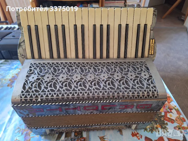 Стар немски акордеон , снимка 3 - Антикварни и старинни предмети - 47386087
