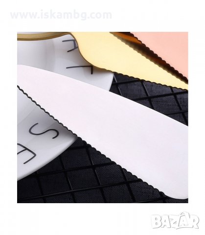 МЕТАЛНА ЛОПАТКА ЗА СЕРВИРАНЕ НА ТОРТА - код 3037, снимка 6 - Прибори за хранене, готвене и сервиране - 33897555