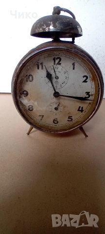 Стар немски здрав будилник "Юхангс", снимка 5 - Антикварни и старинни предмети - 54266406