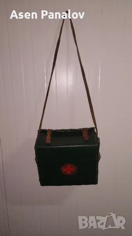 Ретро кожена аптечка/пълна