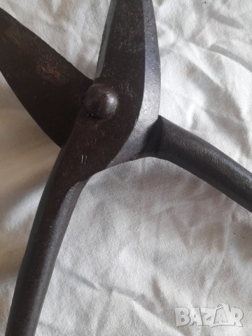 Стара кована ножица за ламарина , снимка 8 - Други ценни предмети - 44198731