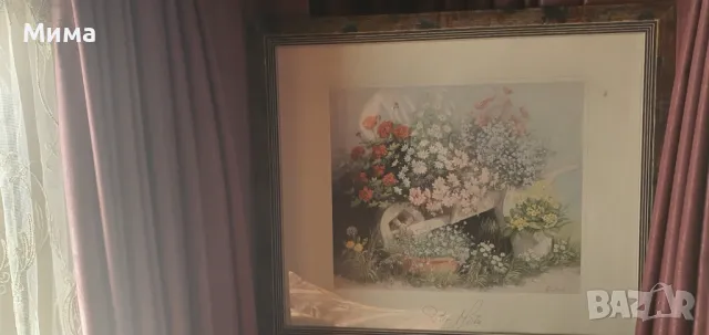 Голяма картина с дървена рамка, снимка 8 - Картини - 47470302