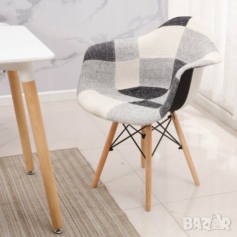 Висококачествени трапезни столове тип кресло пачуърк LQ-BBPY-2BLH, снимка 8 - Столове - 42873583