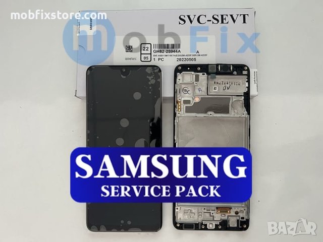 Оригинален дисплей с рамка за Samsung Galaxy A22 4G A225, Service Pack, снимка 1 - Резервни части за телефони - 40493158
