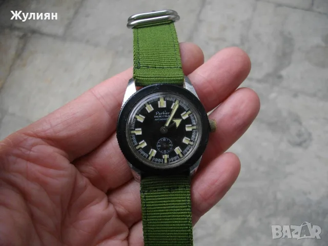 КОЛЕКЦИОНЕРСКИ ВОДОЛАЗЕН ЧАСОВНИК PARKER DIVER , снимка 3 - Антикварни и старинни предмети - 55834732