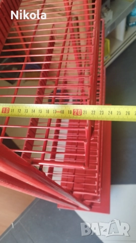Метален стелаж с рафтове 146/70/30см червен с колела, снимка 5 - Стелажи и щандове - 51789906