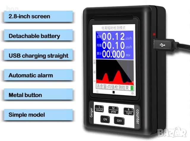 Детектор за ядрена радиация XR1 BR-9b, снимка 4 - Други стоки за дома - 44364591