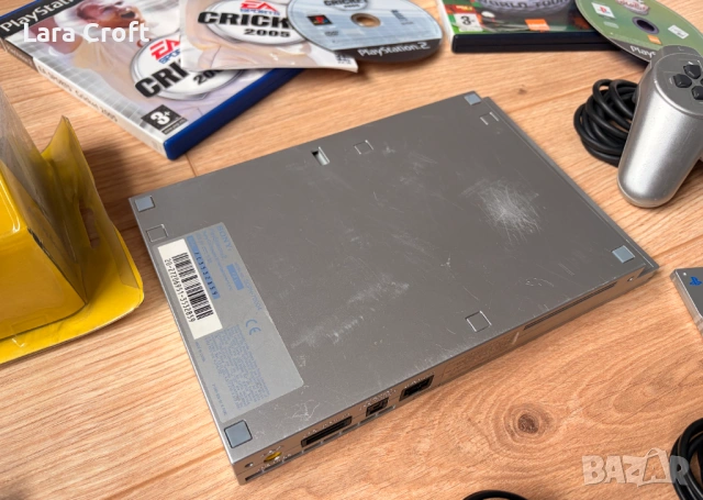 PS2 Slim Silver PlayStation 2 + подарък 6 игри и два контролера, снимка 6 - PlayStation конзоли - 53901236