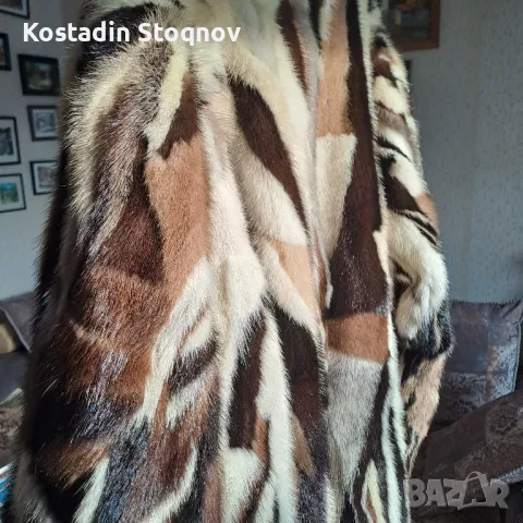 Дамско кожено палто от норки, снимка 6 - Палта, манта - 35425850