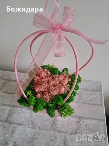 Кошнички със скандинавски мъх, снимка 5 - Декорация за дома - 49479525