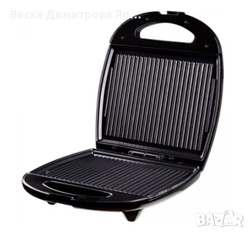 Сандвич тостер Rosberg 1200W, Грил незалепващи плочи, Черен, снимка 2 - Тостери - 50320681