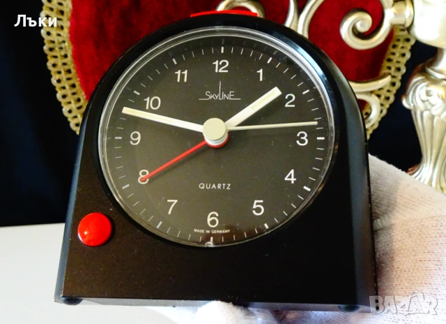 Немски настолен часовник Skyline,будилник. , снимка 4 - Антикварни и старинни предмети - 54269691