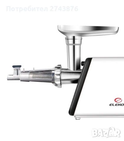 Месомелачка ЕК-312,Всички видове месо,1,2 кг-мин,1200W,Функция Връщане., Ножове от неръждаема стоман, снимка 4 - Месомелачки - 51140156