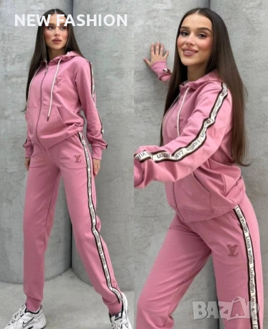 Дамски Памучни Екипи - лого Бродирано ✨ Louis Vuitton , снимка 3 - Спортни екипи - 52323404