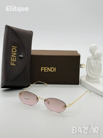слънчеви очила fendi с ув защита,кутия , калъф и кърпичка на марката 