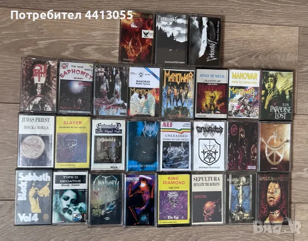 27 касетки с метъл за 30 евро