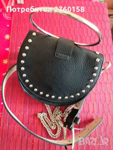 Дамска черна чантичка, снимка 2 - Чанти - 31352920