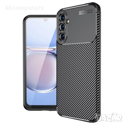 Samsung Galaxy A05s Удароустойчив Carbon Fiber Калъф и Протектор