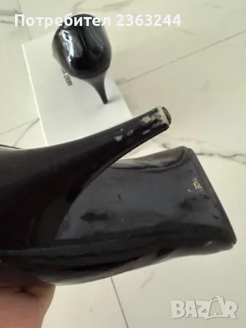 Лачени токчета, снимка 5 - Дамски обувки на ток - 49501556