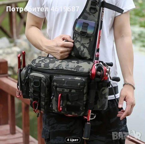 последна непромокаема спининг чанта.