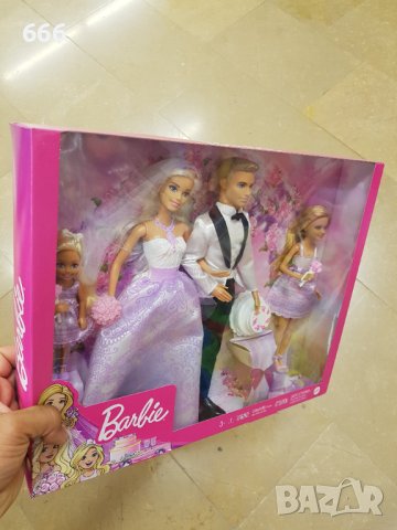 Кукли Barbie младоженци с деца, снимка 6 - Кукли - 42170805