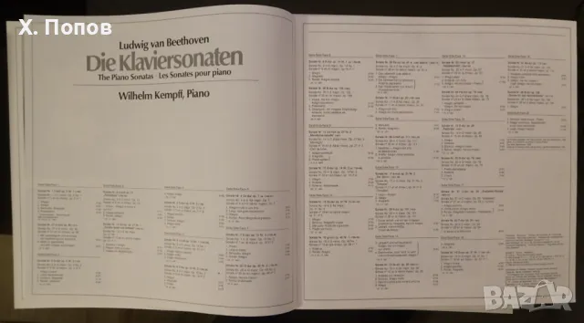 10 плочи - Сонатите на Бетовен (Wilhelm Kempff), снимка 4 - Грамофонни плочи - 49863277