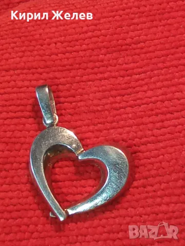 РОМАНТИЧЕН СЪРЦЕВИДЕН СРЕБЪРЕН МЕДАЛЬОН СРЕБРО 925 МАЙСТОРСКА АЖУРНА ИЗРАБОТКА 40818, снимка 9 - Колиета, медальони, синджири - 49522514