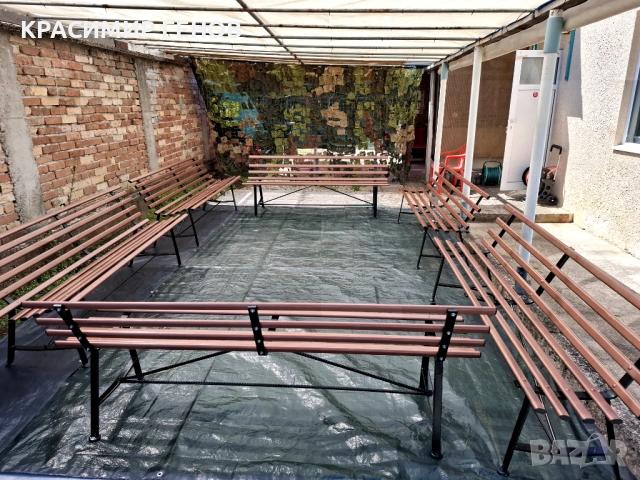 Продавам метални градински пейки