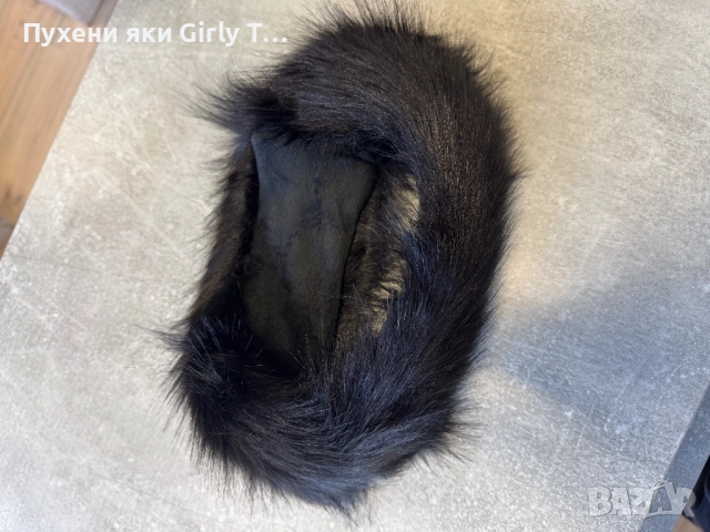 Лента Еко косъм Зимна лента за глава Черна, снимка 4 - Шапки - 52259197