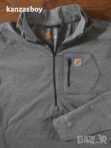 Carhartt Base Force Heavyweight Base Layer Quarter-Zip - страхотна мъжка блуза КАТО НОВА, снимка 3 - Спортни дрехи, екипи - 38025125