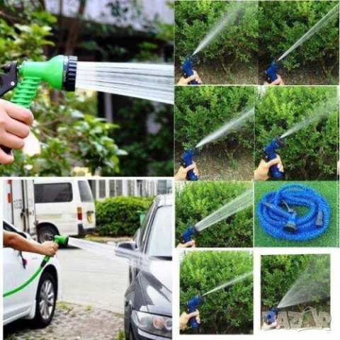 Разтегателен градински маркуч MAGIC HOSE 15/22,5 метра, снимка 3 - Градински мебели, декорация  - 51282605