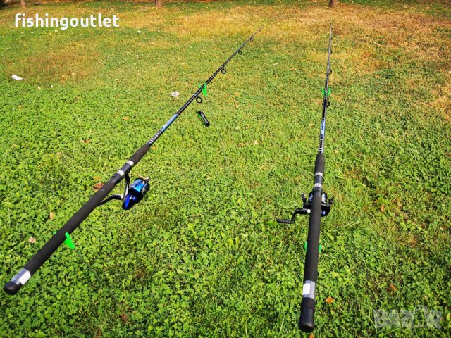 Комплект две дънни въдици с акция до 400гр и две макари YF 10 000.Нови, снимка 3 - Въдици - 34177206