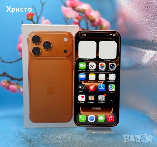 ГАРАНЦИОНЕН!!! Аppl IPHONE 17 Pro Max, 256GB, 5G, Cosmic Orange + подарък адаптер Apple  , снимка 3 - Apple iPhone - 54016755