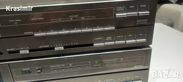 Telefunken HR 650 Receiver + HC 650 Cassettendeck – класическа Hi-Fi техника, снимка 2 - Ресийвъри, усилватели, смесителни пултове - 51827831