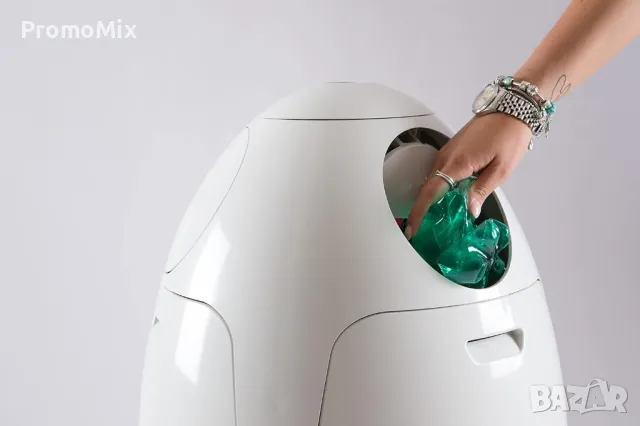 Кош за смет SoldiDesign Ovetto Дизайнерски кош за отпадъци с 3 отделения Кош за боклук , снимка 7 - Други стоки за дома - 47833263