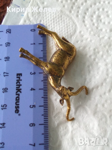 Бронзова фигурка на тибетската антилопа 44638, снимка 7 - Колекции - 54173229