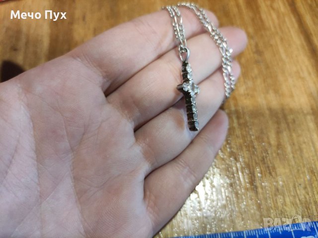 Сребърен синджир с кръст (105), снимка 3 - Колиета, медальони, синджири - 39180220
