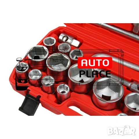 Шестостенно камионско гедоре 26 части 3/4″ и 1″ 21 – 65 мм Mar-Pol, снимка 5 - Гедорета - 53936073