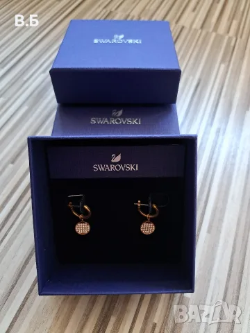 Обеци Swarovski , снимка 3 - Обеци - 56059556