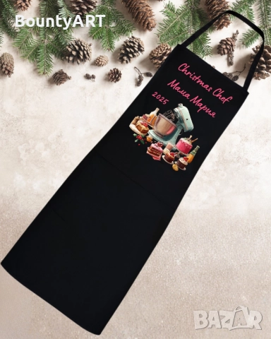 Персонализирани Коледни престилки, снимка 2 - Коледни подаръци - 52053020