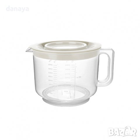 2846 Купа за миксер с капак и отвор против пръскане, 2 литра, снимка 7 - Съдове за готвене - 36610158