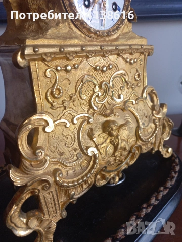 Античен настолен часовник, снимка 2 - Антикварни и старинни предмети - 54227414