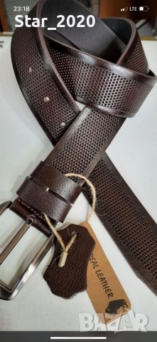Мъжки колани на едро от естествена кожа - 1 во качеството , снимка 9 - Колани - 39216281
