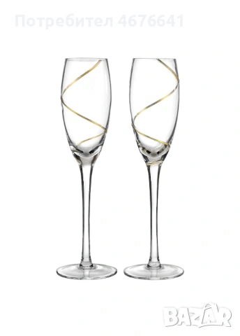 Чаши за шампанско, снимка 2 - Чаши - 53009999