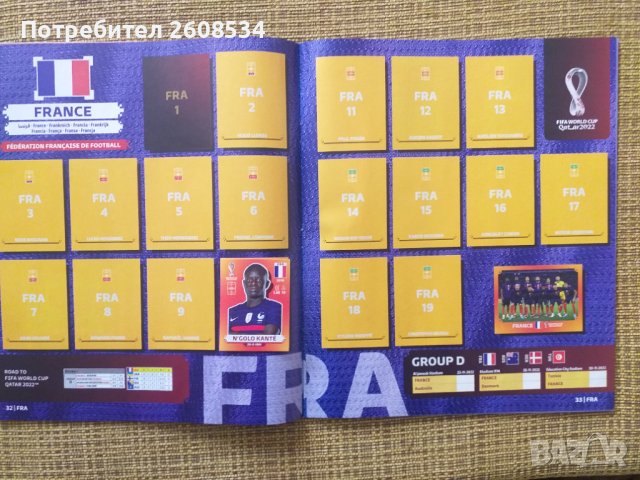 НОВ PANINI АЛБУМ  "Световното първентсво по футбол КАТАР 2022", снимка 16 - Фен артикули - 40774864