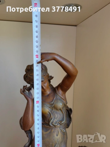 Декоративен бронзов камински часовник, снимка 3 - Декорация за дома - 54319466